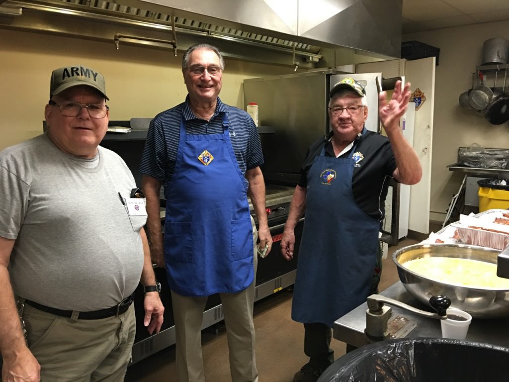The scrambled eggs were again masterfully prepared by our concessions director Allen Reitmeier and he was assisted by Ken Rarick