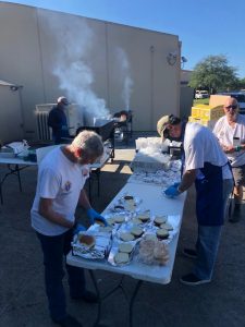 Knights prepare lunch for EMTs at MCMC